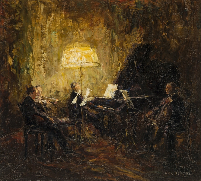 Klavierquartett – im Schummerlicht..., Otto Pippel (1878-1960)